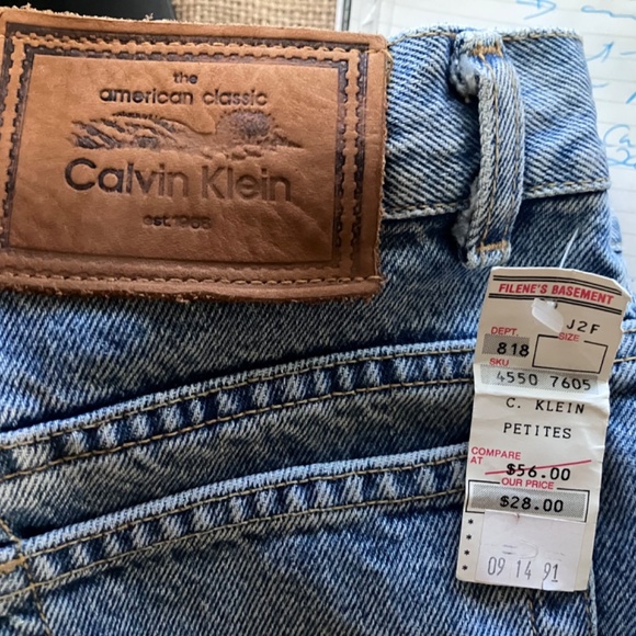 Vintage 90s Calvin Klein Light Wash Jeans NWT – Vintage 10 (Modern 4–6) - Picture 11 of 12